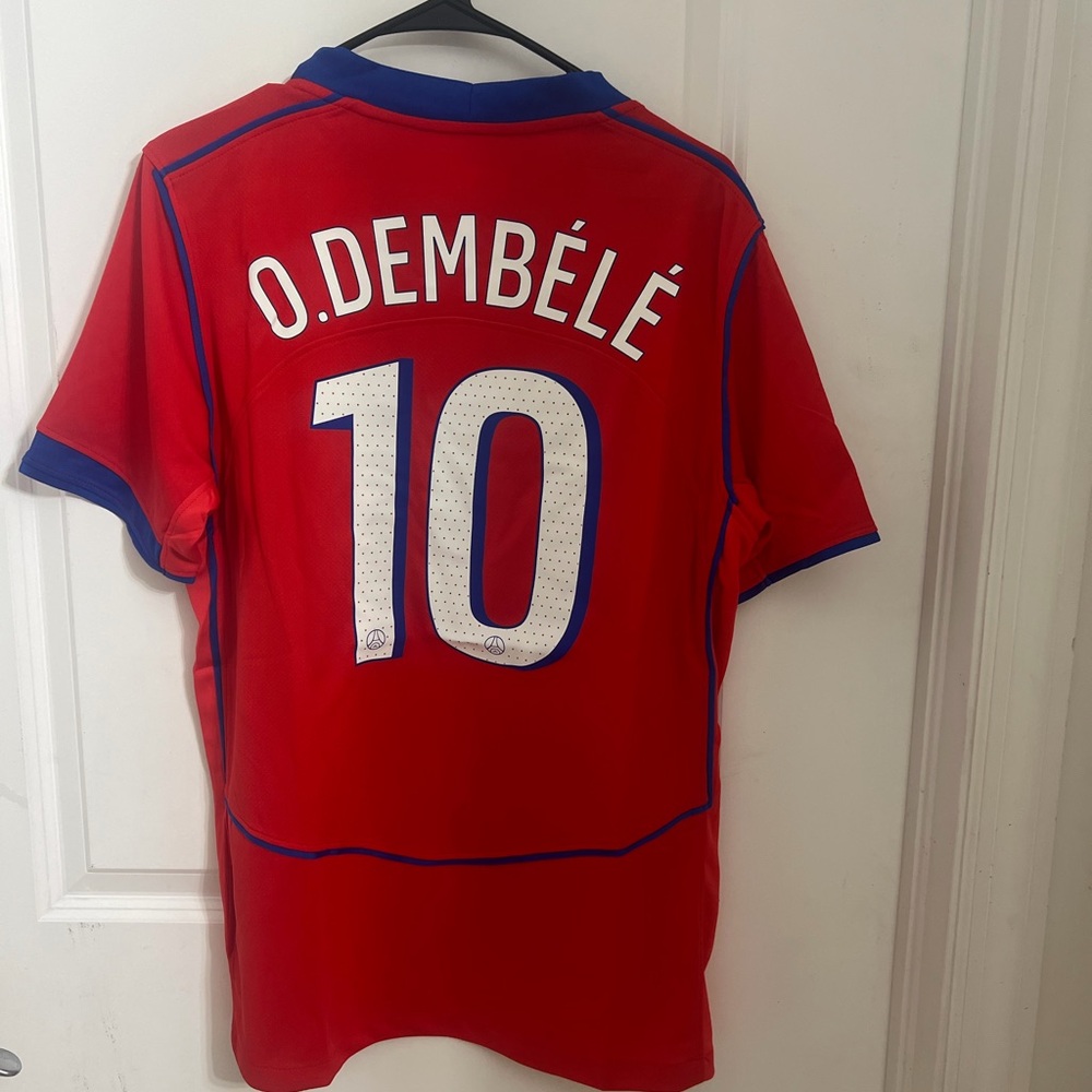 Nike Red and Blue Soccer Jersey